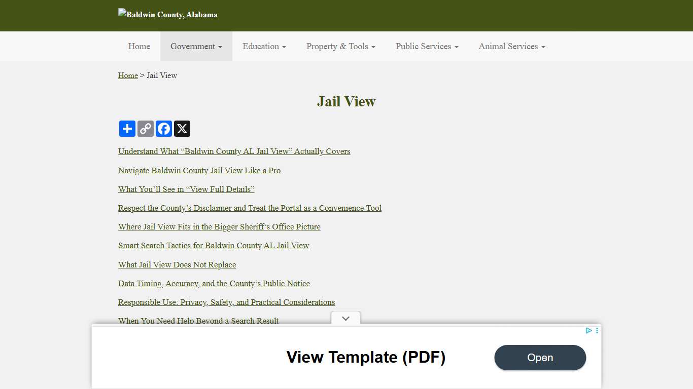 Baldwin County Jail View