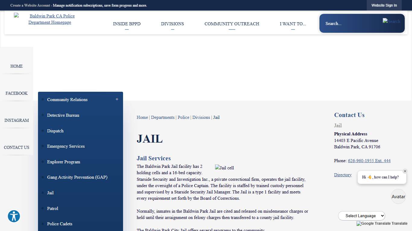 Jail | Baldwin Park, CA